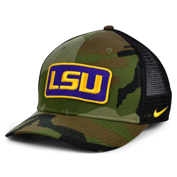 L.S.U. NCAA NK Camo Trucker CAMO/NOIR