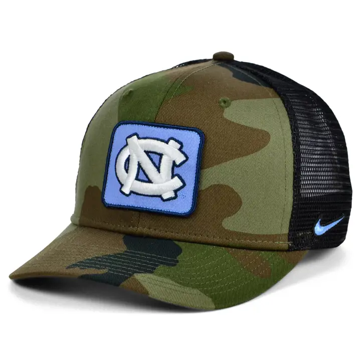 North Carolina Tar Heels NCAA NK Camo Trucker CAMO/BLK