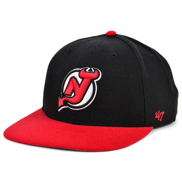 NEW JERSEY DEVILS LNH 47 Coupe Pro ajustée noir/rouge