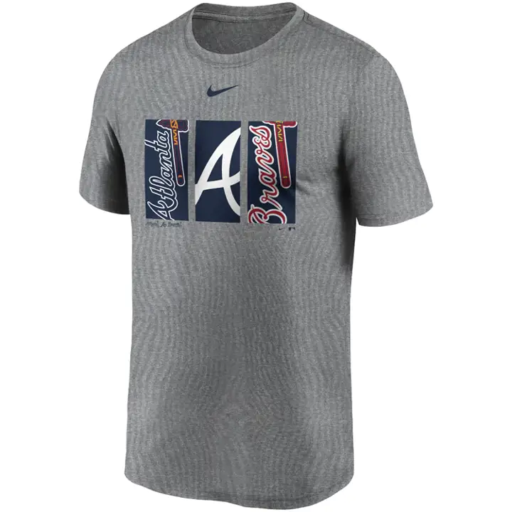 T-shirt Légende logo Trypitch MLB BRAVES gris