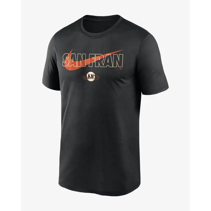 T-shirt Légende SF GIANTS MLB City Swoosh - Noir