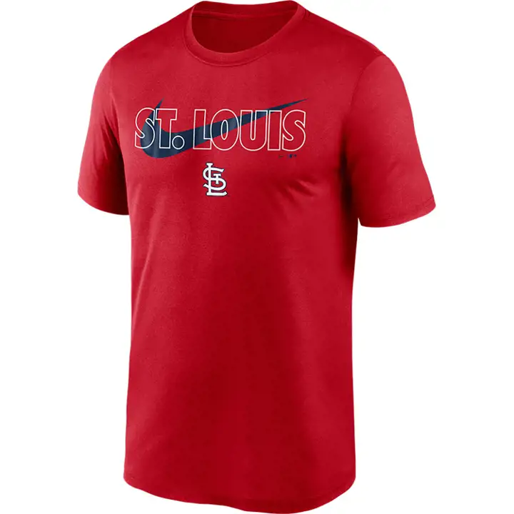 T-shirt STL CARDS MLB City Swoosh Legend rouge