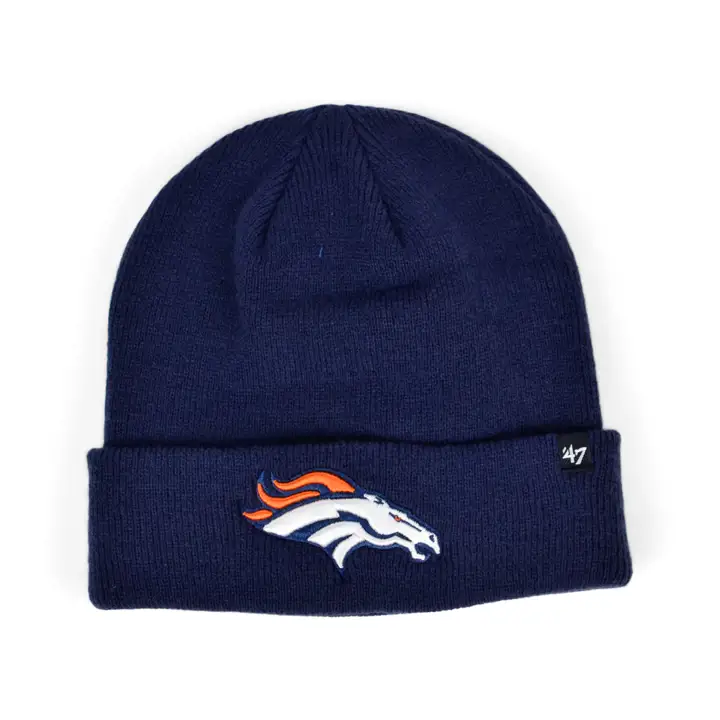 Denver Broncos NFL Bonnet d'hiver '47 Basic Manchette MARINE