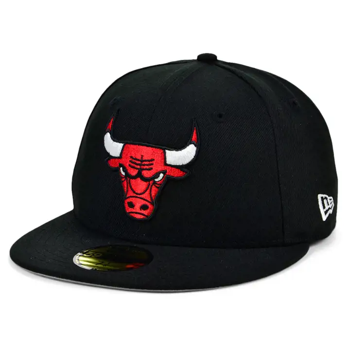 CHICAGO BULLS NBA THE CIRCLE PATCH 59FIFTY NOIR