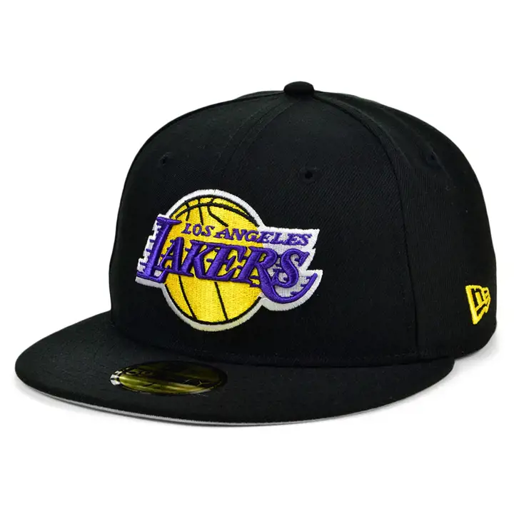 LOS ANGELES LAKERS NBA THE CIRCLE PATCH 59FIFTY NOIR