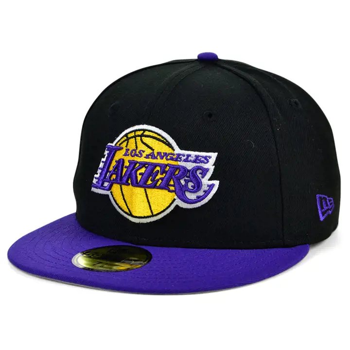 LOS ANGELES LAKERS NBA L'ÉCUSSON DU FANION 59FIFTY NOI/VIO