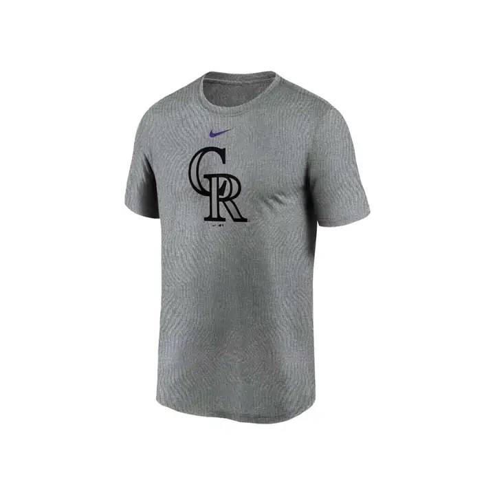 T-shirt Colorado Rockies MLB Logo Legend "CR" GRIS