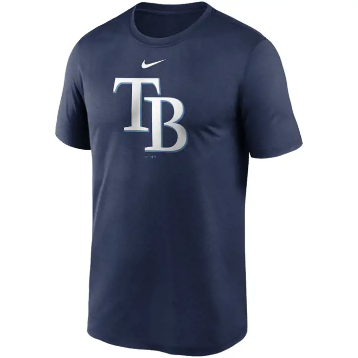 T-shirt Tampa Bay Rays Logo Légende MLB TB BLEU MARINE