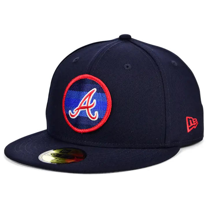 CASQUETTE ATLANTA BRAVES MLB CIRCLE FADE 59FIFTY MARINE