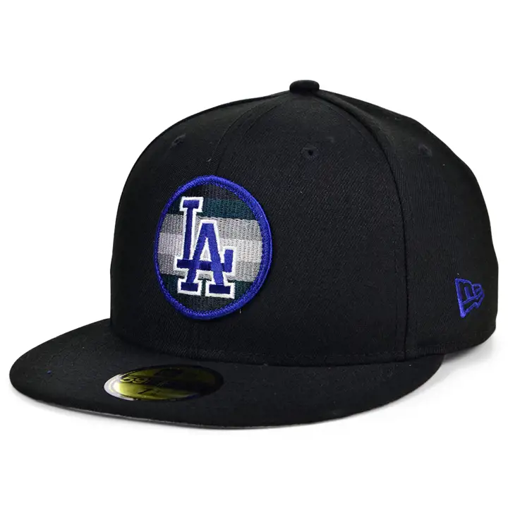 LOS ANGELES DODGERS MLB CIRCLE FADE 59FIFY BLK