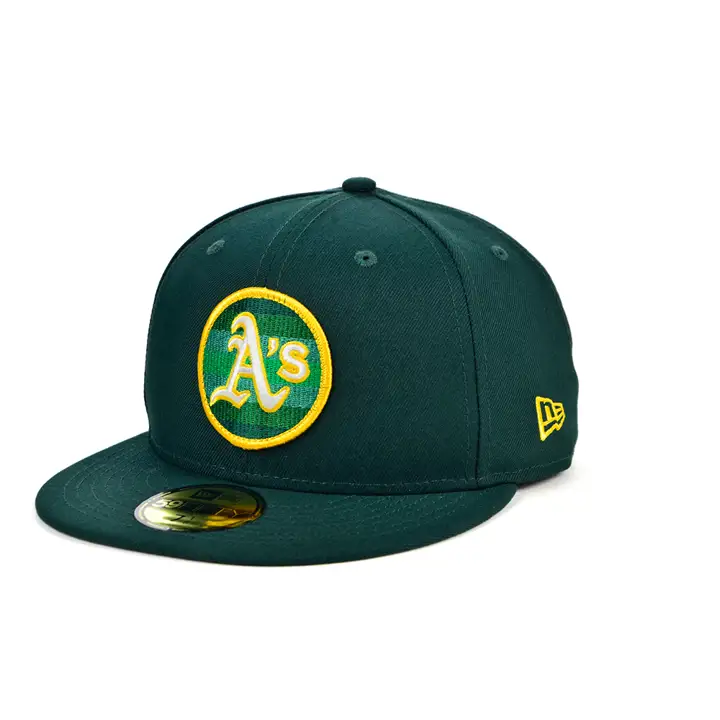 CASQUETTE OAKLAND ATHLETICS MLB CIRCLE FADE 59FIFY VERTE