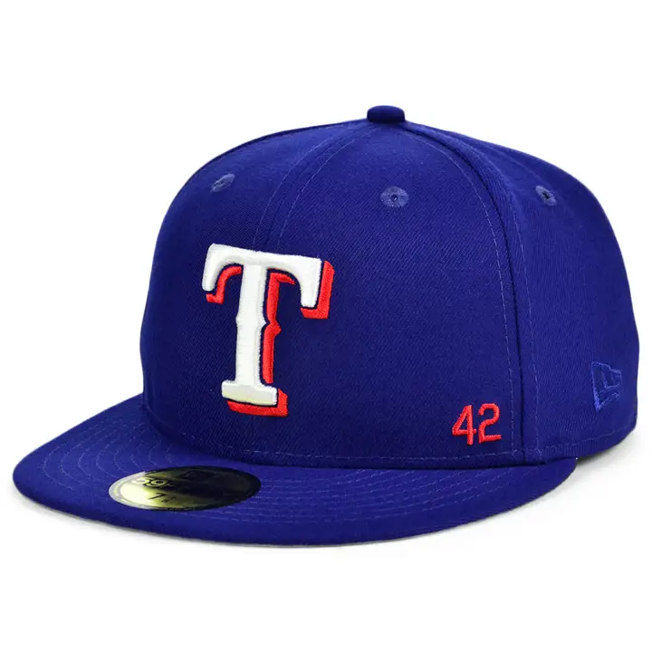 CASQUETTE 59FIFTY MLB JR 50ÈME ÉDITION TEXAS RANGERS BLEU FONCÉ