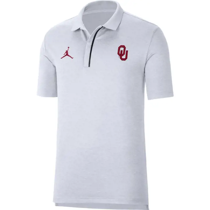 Oklahoma Sooners NCAA Jordan Sideline Polo 20 blanc