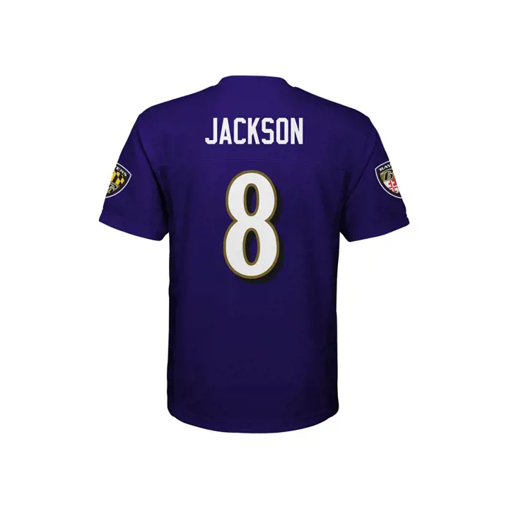 Maillot de jeu NFL Ravens pour enfants Lamar Jackson