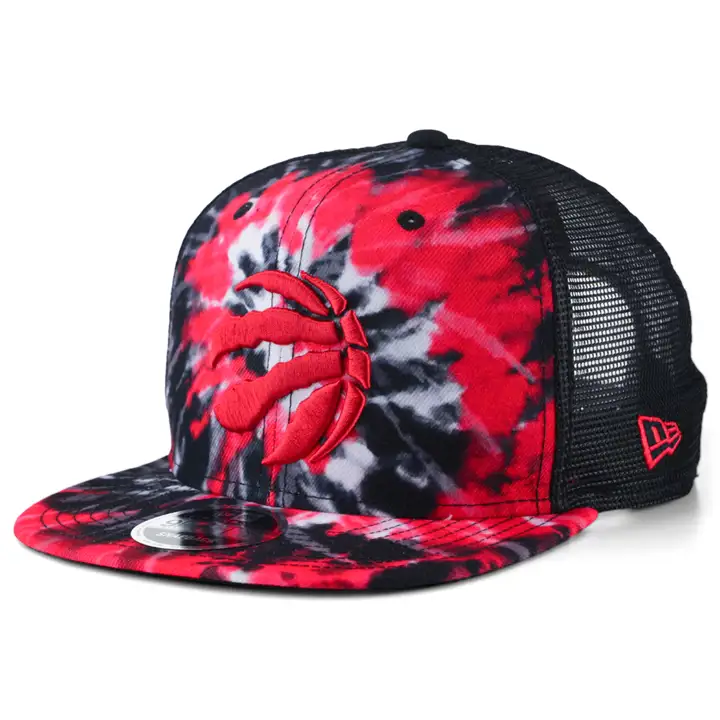 RAPTORS NBA Tie Dye Mesh Back noir/rouge