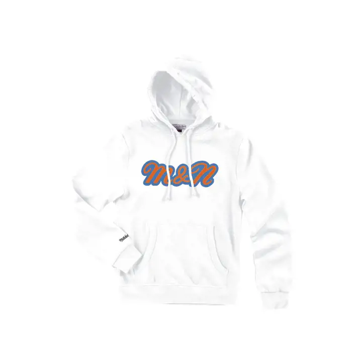 Hoodie universitaire Mitchell & Ness de marque blanc
