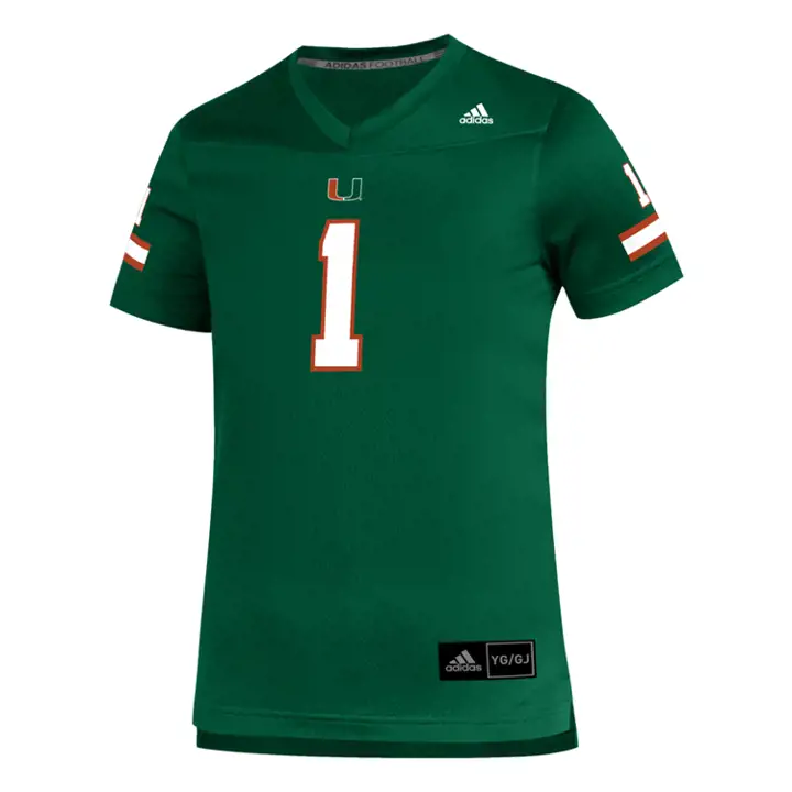 Maillot réplique pour jeune des Miami Hurricanes (NCAA) vert