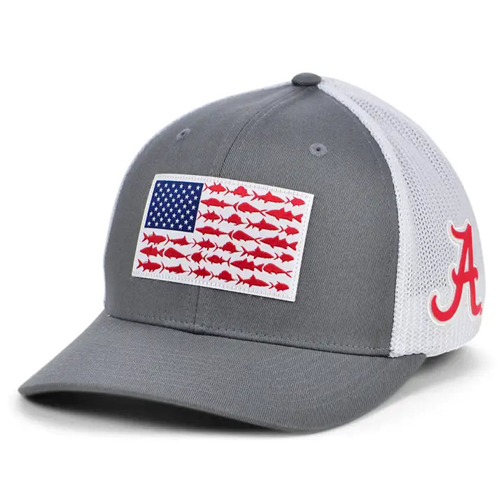 Alabama Crimson Tide NCAA PFG Fish Flag Stretch anthracite/blanc