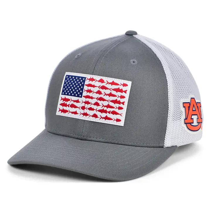Auburn Tigers NCAA PFG Fish Flag Stretch anthracite/blanc