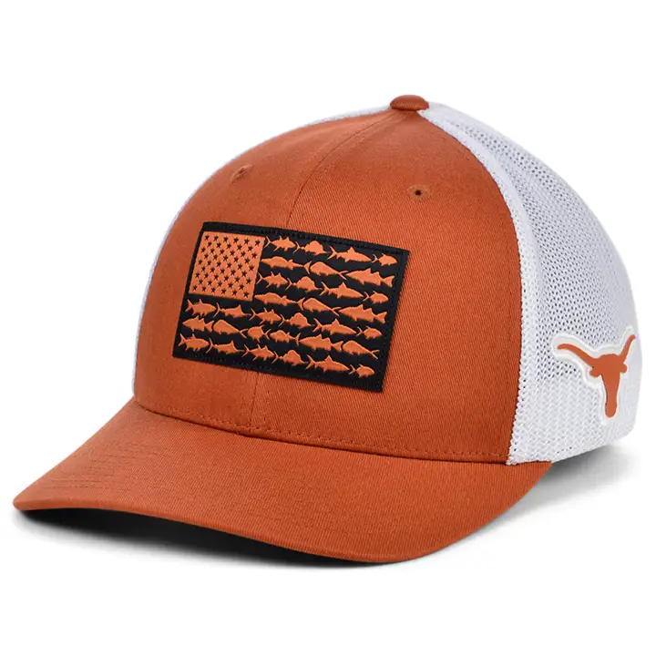 Texas Longhorns NCAA PFG Fish Flag extensible dkorg/wht