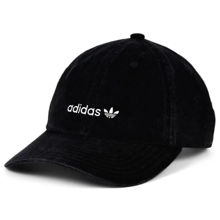 Casquette à bride arrière unisexe Adidas Originals Vintage noire et blanche