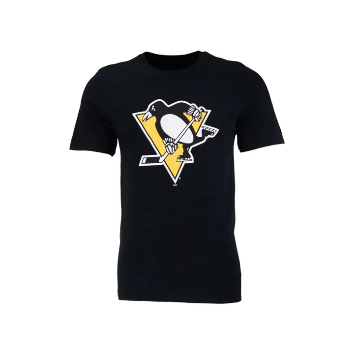 T-shirt noir avec logo de l'équipe des Penguins de Pittsburgh (LNH)
