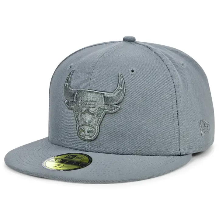 Chicago Bulls NBA ALL STORM 59FIFTY GRIS CLAIR