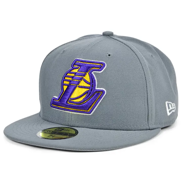 Los Angeles Lakers NBA STORM SOLID TEAM 59FIFTY GRIS FONCÉ