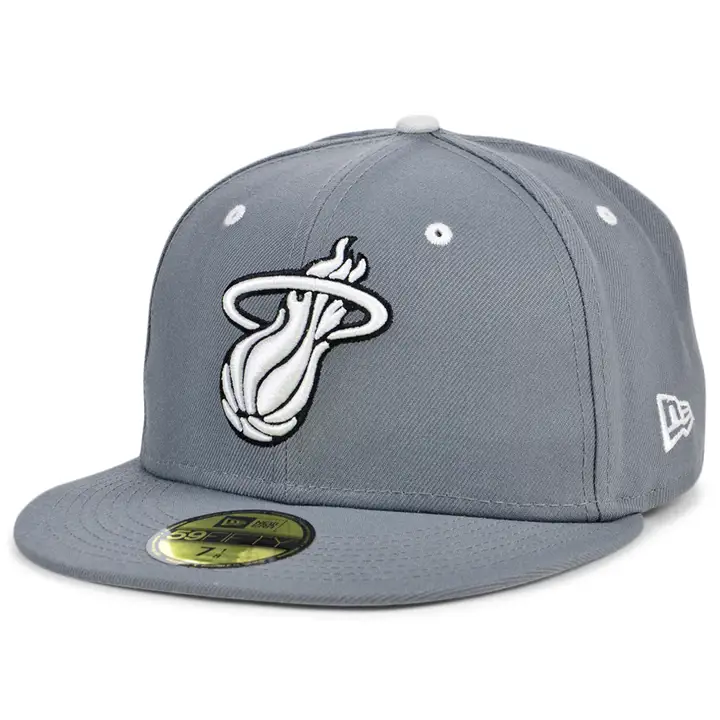 Miami Heat NBA STORM BW 59FIFTY GRIS FONCÉ