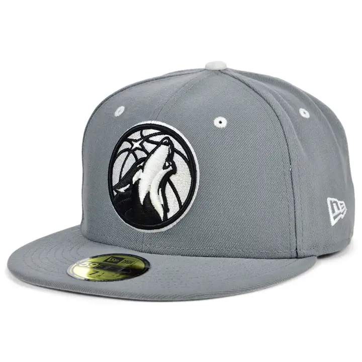 Minnesota Timberwolves NBA STORM BW 59FIFTY GRIS-F