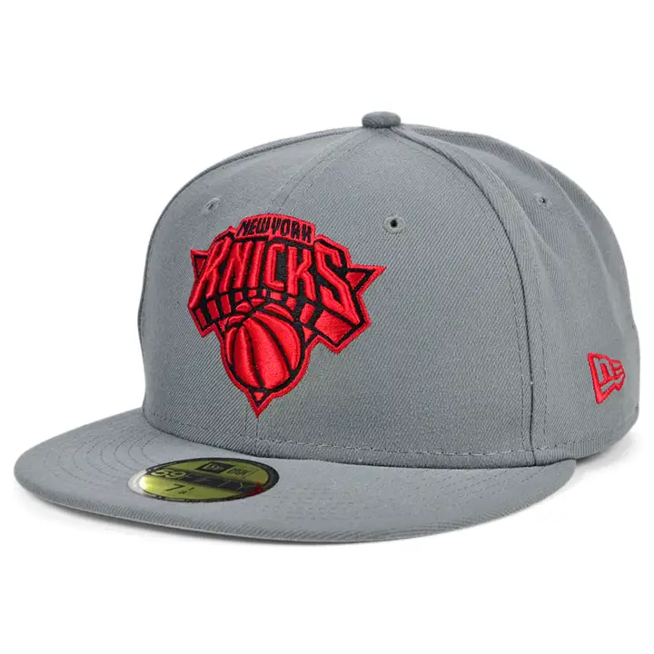 New York Knicks NBA STORM BRED 59FIFTY GRIS FONCÉ/ROUGE
