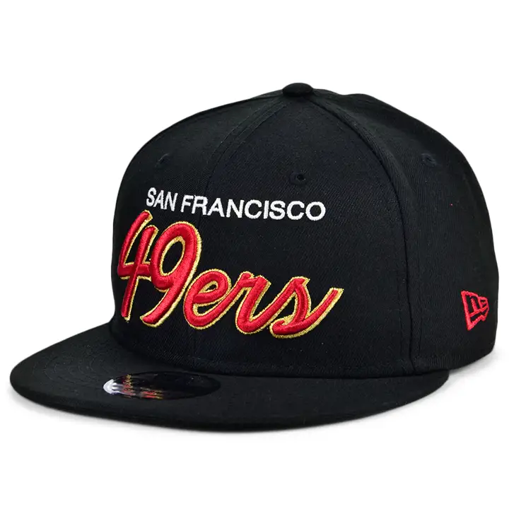 San Francisco 49ers NFL Casquette basique tendance 9Fifty Script NOIR