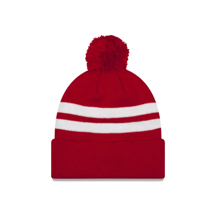 Tricot rayé pompon NE BLANK rouge