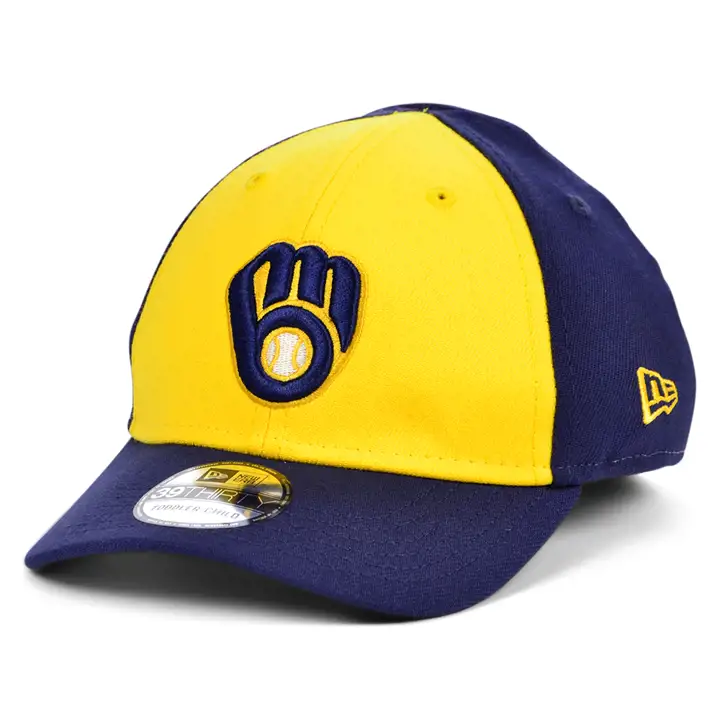 BREWERS Jr Team Classic 39THIRTY JAUNE/BLEU MARINE