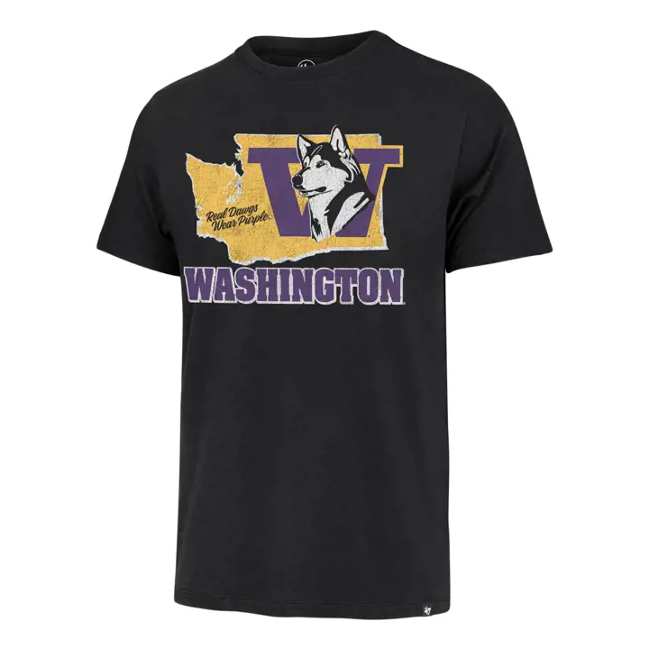 T-shirt Franklin Washington Huskies NCAA Cross Roads 20 BLK