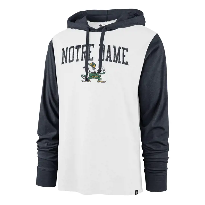 T-shirt à capuchon léger Notre Dame NCAA Callback Manches Longues 20 BL