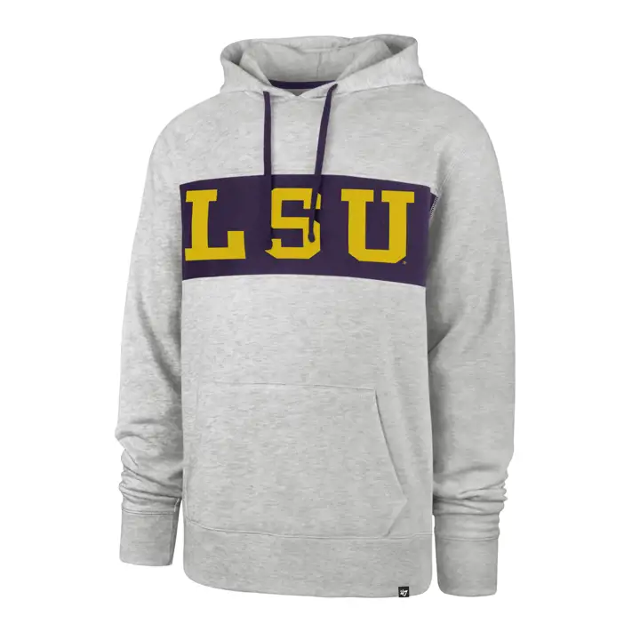 Sweat à capuche L.S.U. NCAA Chest Pass 20 GRIS/VIOLET