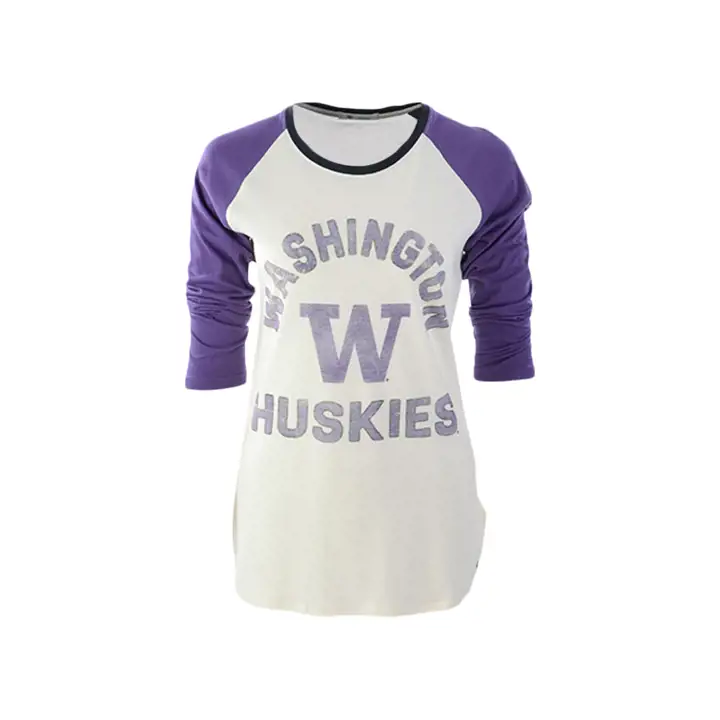 T-shirt 3/4 Raglan Femme Frankie Washington Huskies NCAA