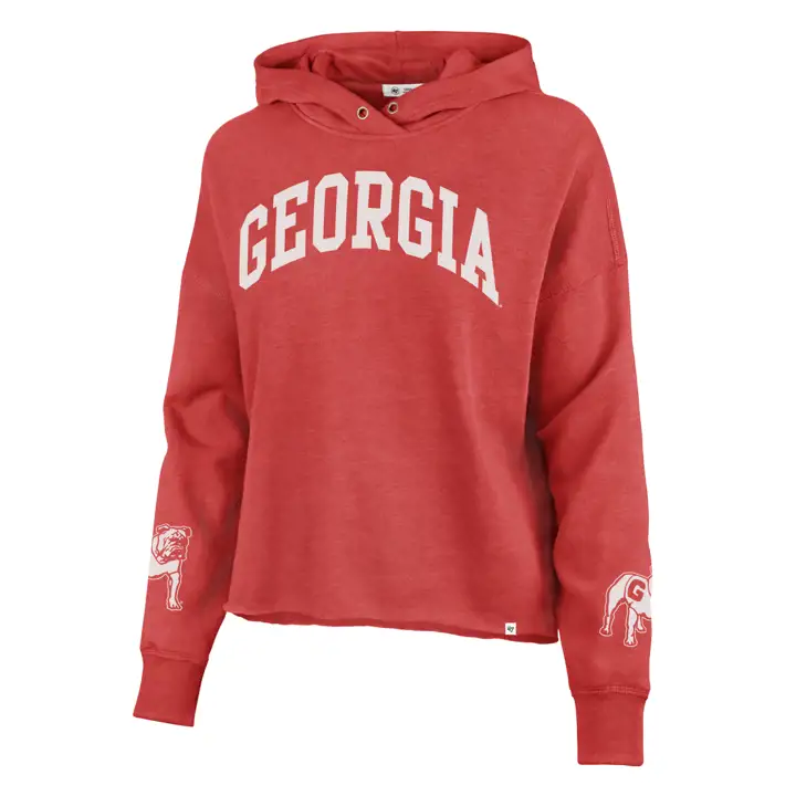 Sweat à capuche court NCAA Olivia Ivy des Georgia Bulldogs