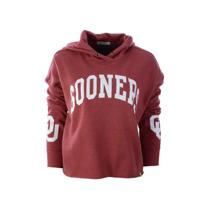 C. Sweat-shirt à capuche sans manches Oklahoma Sooners NCAA Olivia Ivy