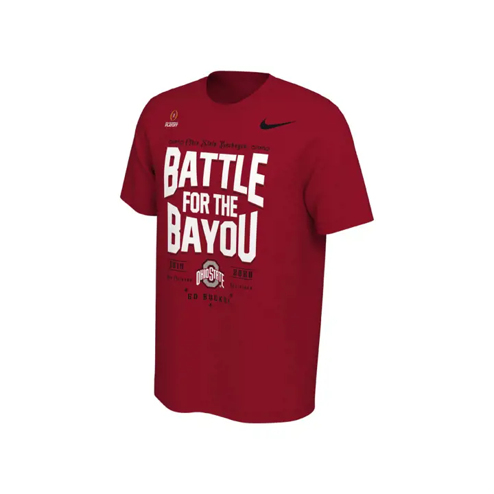Ohio State Buckeyes NCAA CFP Bowl Bound Verbiage T-Shirt 19-