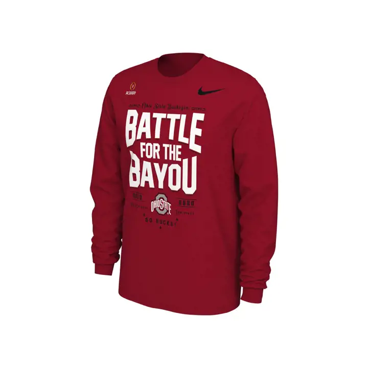 T-Shirt à manches longues Ohio State Buckeyes NCAA CFP Bowl Bound Verbiage