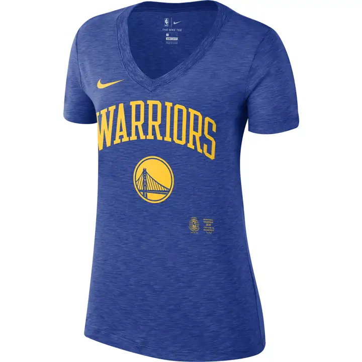 T-shirt col en V Golden State Warriors NBA Dry Slub Femme 20
