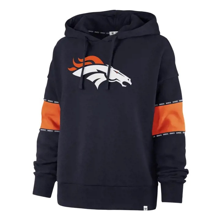 DENVER BRONCOS NFL Sweat-shirt à capuche Charlie pour femme 20 BLEU MARINE