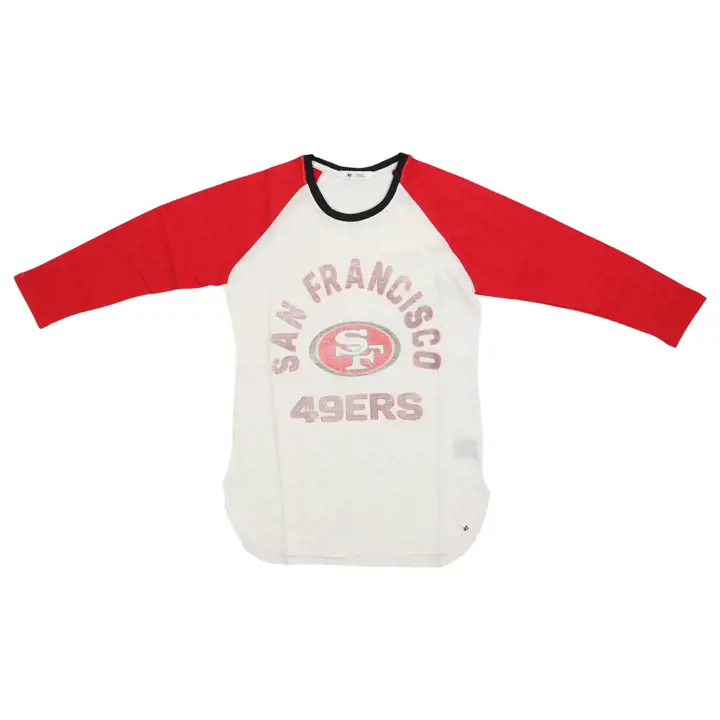 T-shirt raglan 3/4 pour femme NFL SAN FRANCISCO 49ERS Overturn