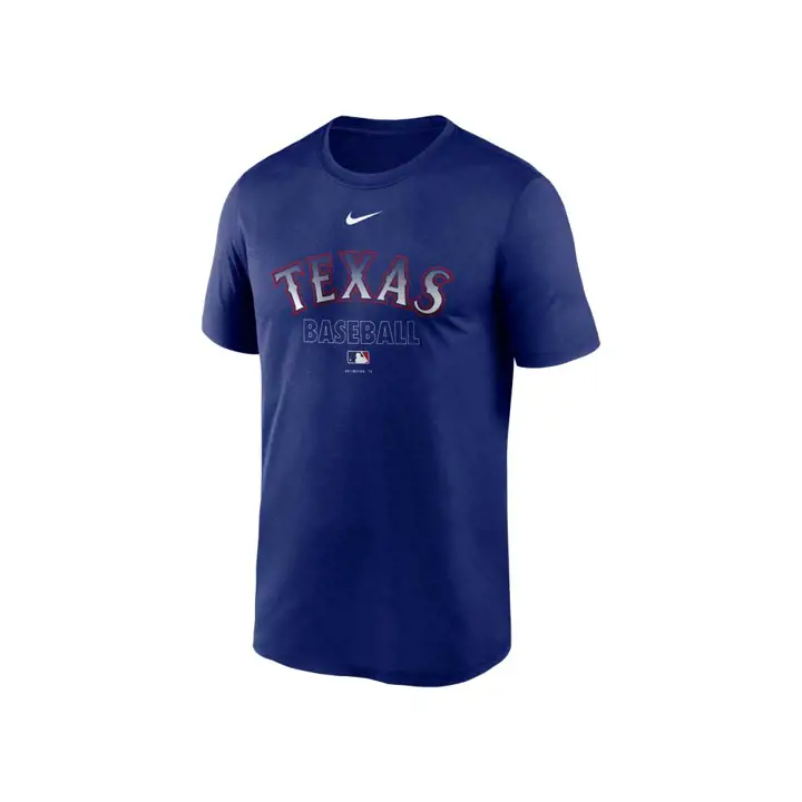 T-shirt d'entraînement de légende des Rangers du Texas MLB rbl