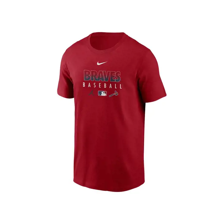 T-shirt BRAVES MLB Dri-Fit Early Work rouge