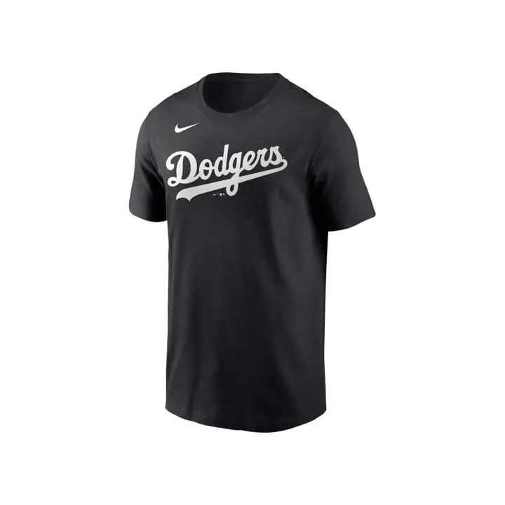 T-shirt MLB Dodgers à logo Swoosh – Noir
