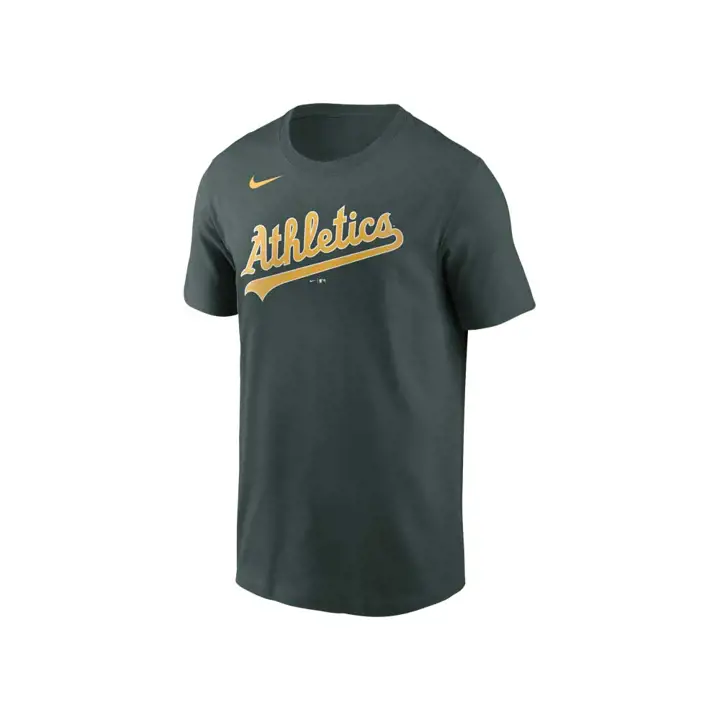 T-shirt A'S MLB Swoosh avec logo mot vert