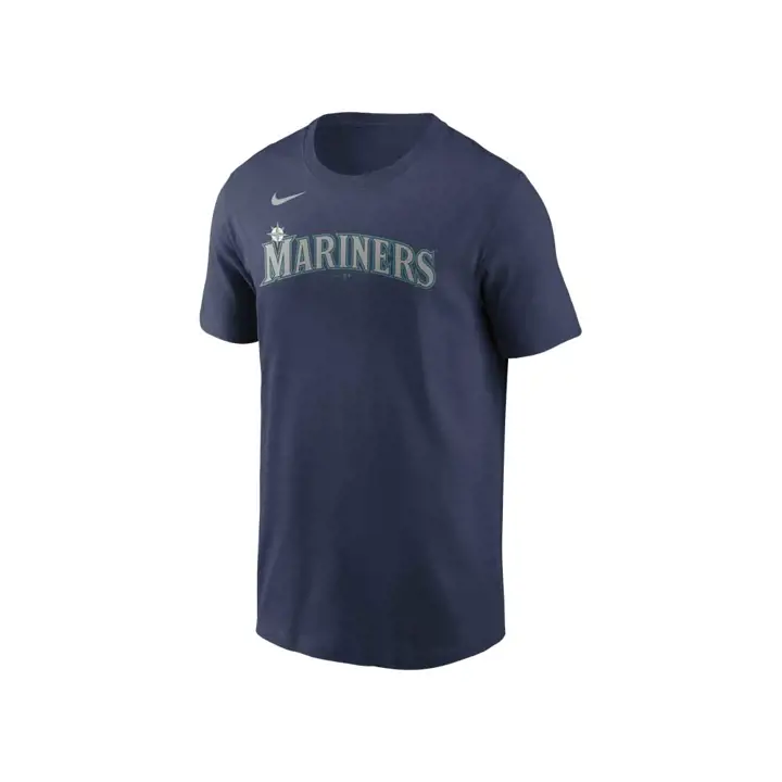T-shirt Marine Mariners MLB Wordmark avec virgule